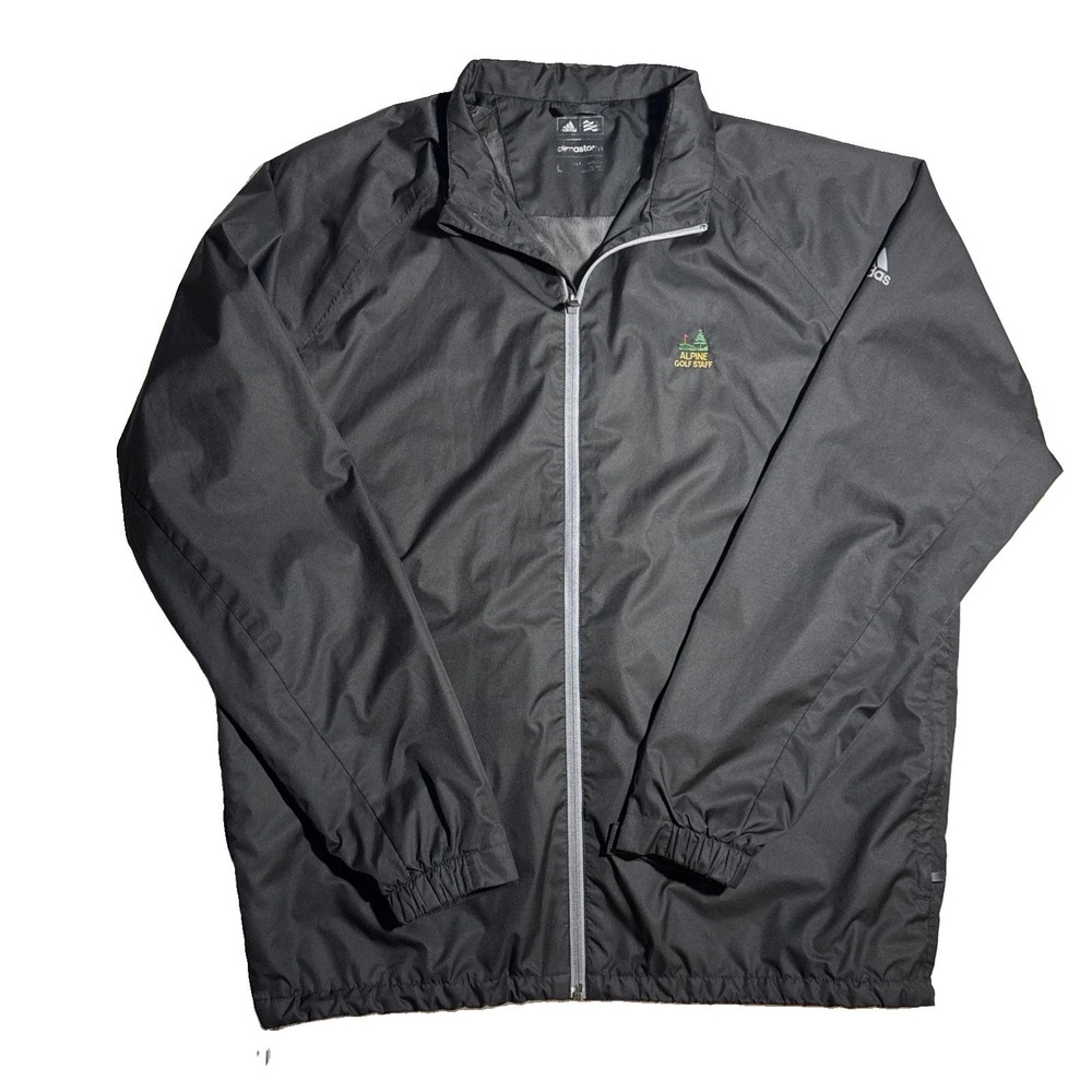Men's Adidas Jacket Windbreaker Alpine Golf Warmup Pullover Size Large